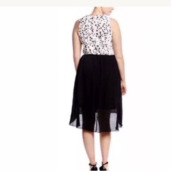 Host pick🎉🎉🎉New with tags dots high low dress 2X summer wedding uneven hem - Picture 2 of 4